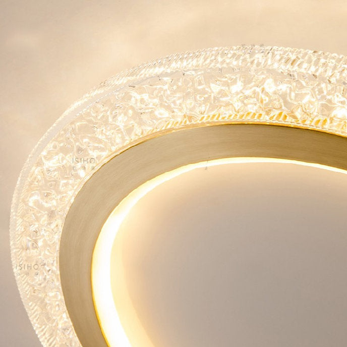 LED Super Thin Brass & Acrylic Ceiling Light