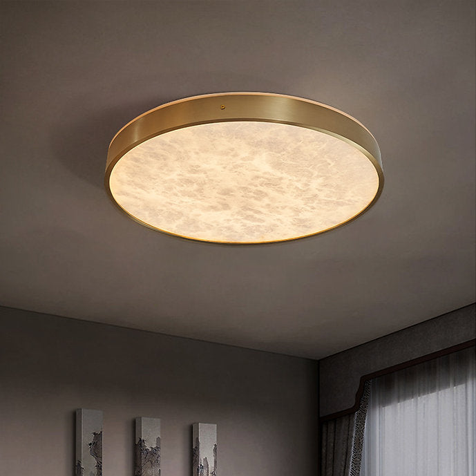 LED Marble & Brass Modern Simple Ceiling Light