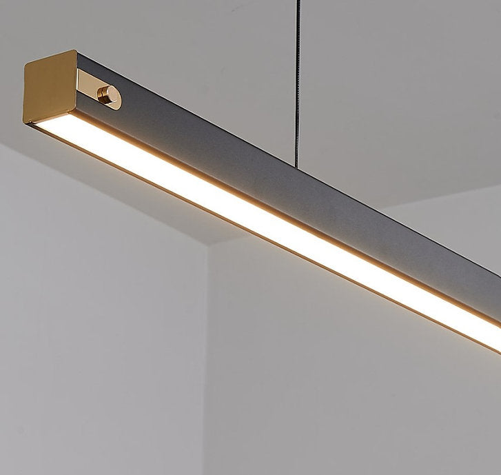 LED Simple Linear Office Pendant Light