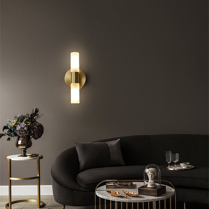 LED Copper Cylinder Wall Light