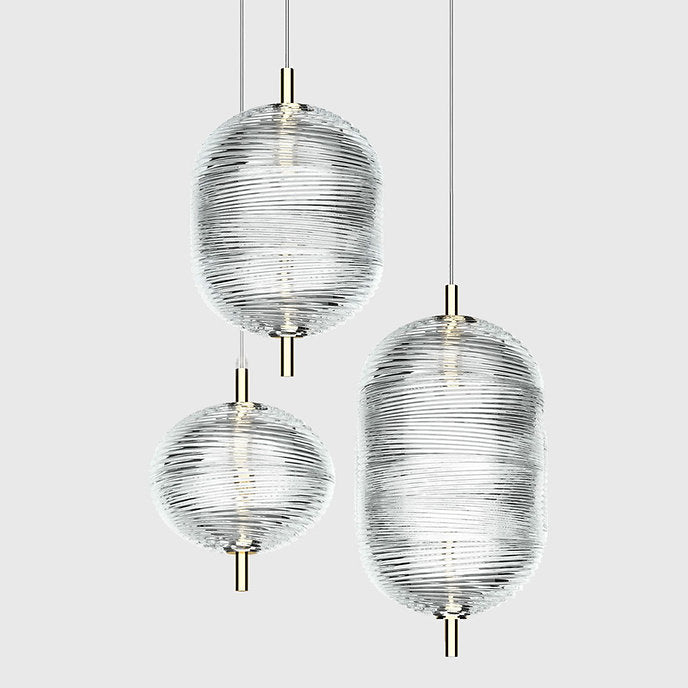 LED Simple Transparent Modern Glass Pendant Light
