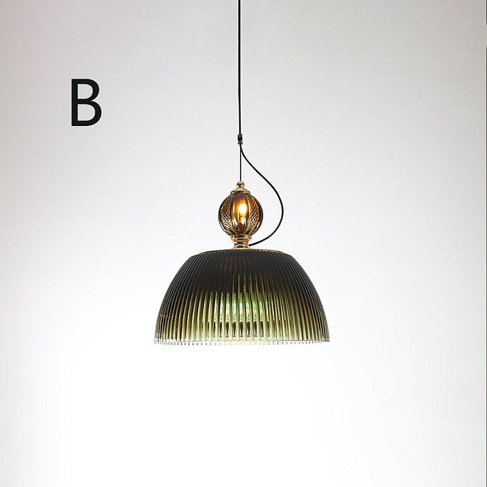 LED Simple Italian Style Glass Modern Pendant Light