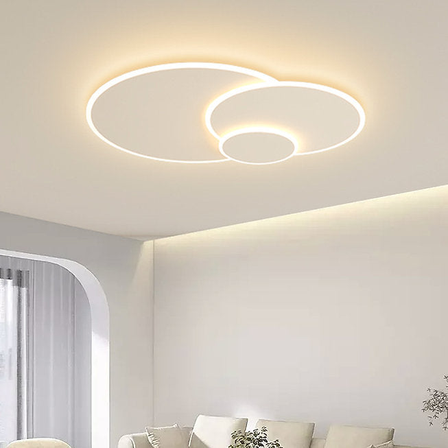 LED Triple Rings Design Modern Creative Ceiling Light