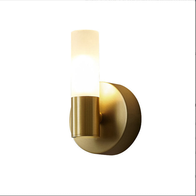 LED Copper Cylinder Wall Light