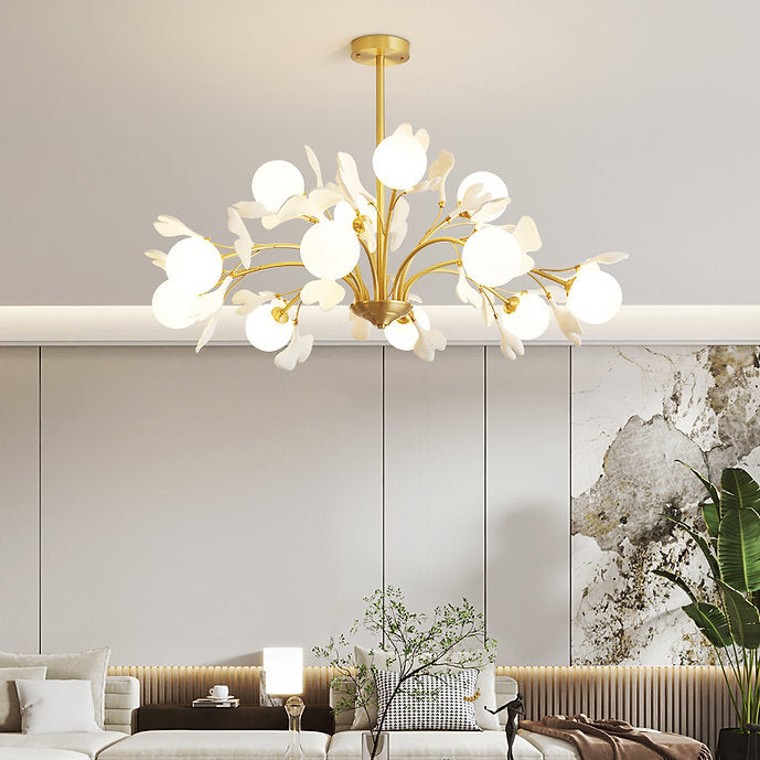 LED Brass Simple Luxury Style Modern Chandelier Pendant Light