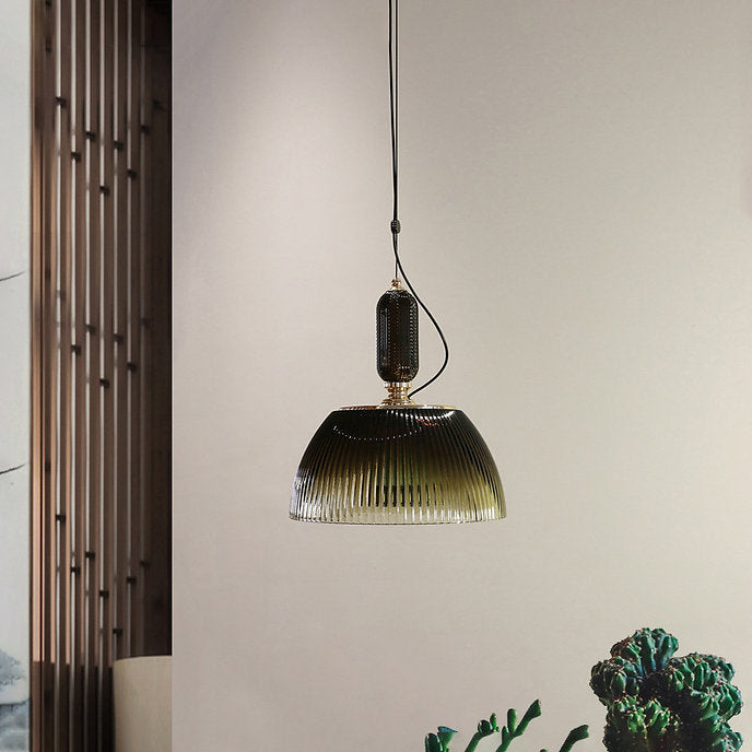 LED Simple Italian Style Glass Modern Pendant Light