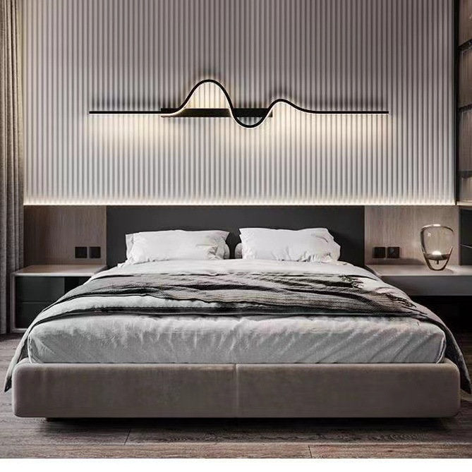 LED Curvy Wave Design Simple Modern Wall Light
