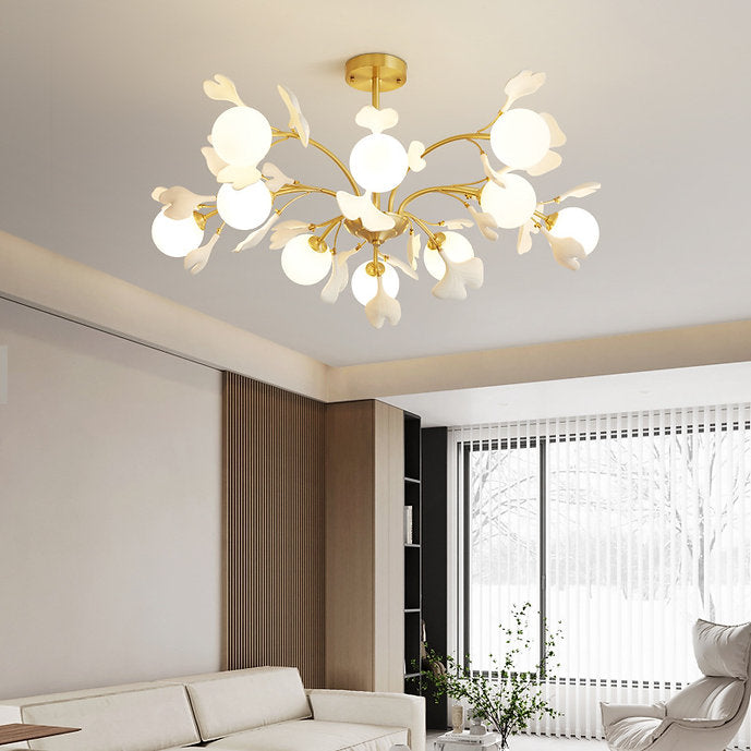 LED Brass Simple Luxury Style Modern Chandelier Pendant Light