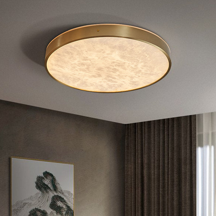 LED Marble & Brass Modern Simple Ceiling Light