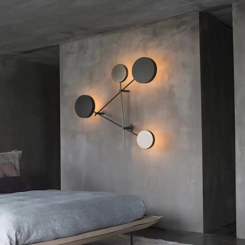 Nordic living room triangle wall lamp