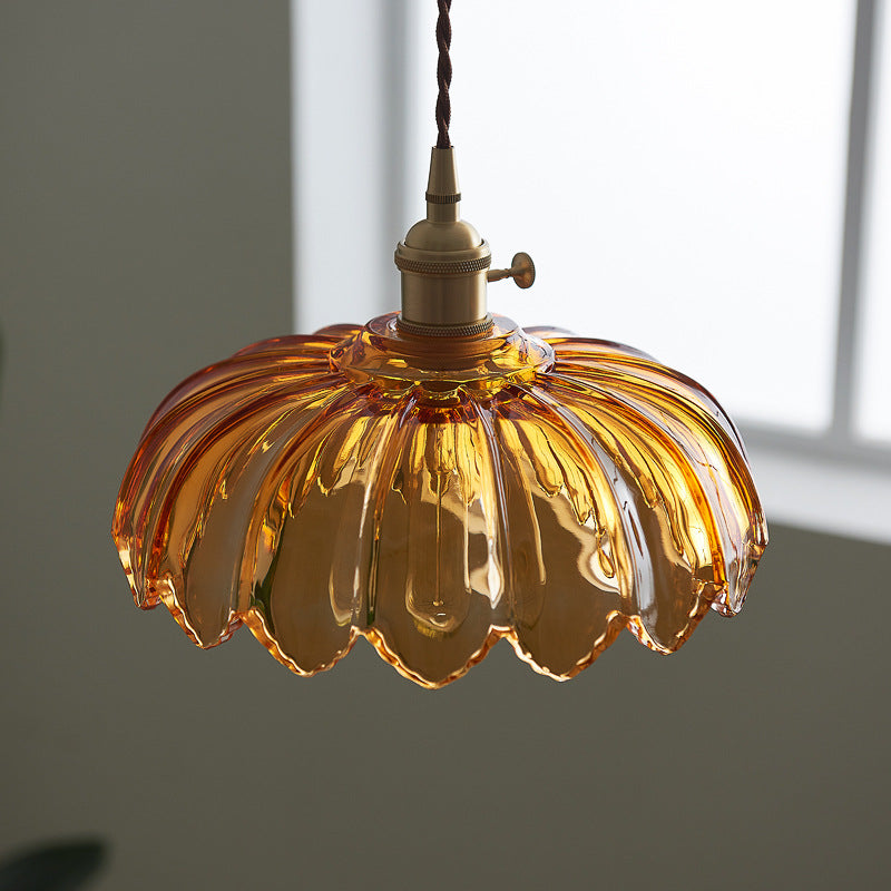 LED Japanese Style Creative Glass Pendant Light
