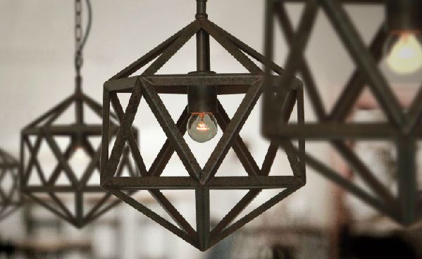 Kasper Polyhedron Abstract Lamp
