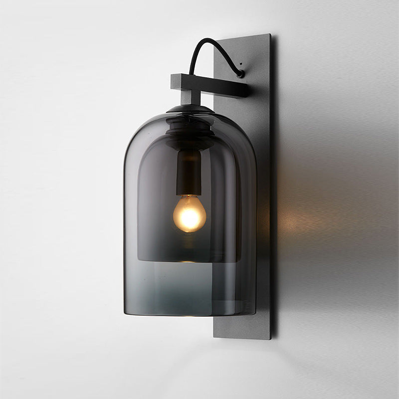 LED North European Modern Glass Cage Decorative Wall Light