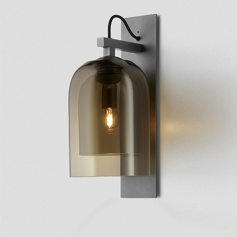 LED North European Modern Glass Cage Decorative Wall Light