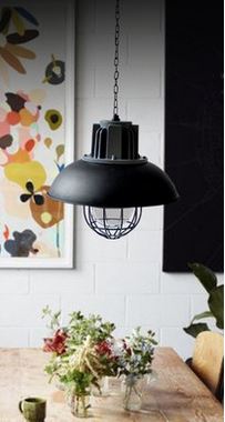 Alfhild Oval Industrial Pendant Lamp