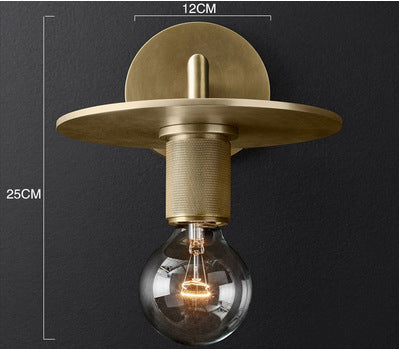 LED Simple Modern Brass Color Wall Light