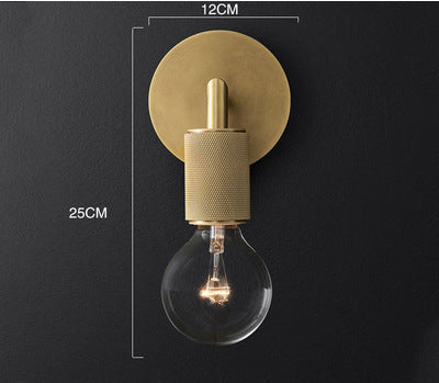 LED Simple Modern Brass Color Wall Light