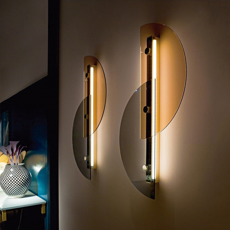 LED Double Fan Modern Decorative Wall Light