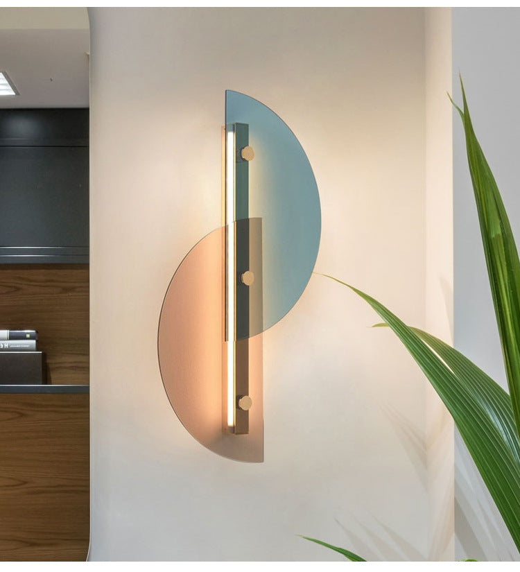 LED Double Fan Modern Decorative Wall Light