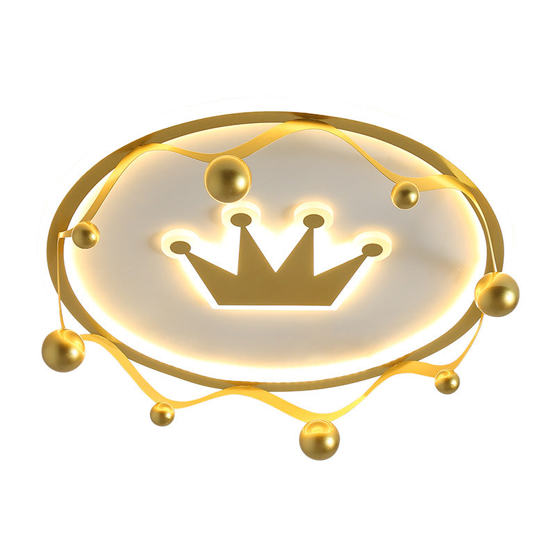 LED Creative Crown Design Children Ceiling Light