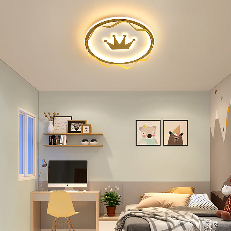 LED Creative Crown Design Children Ceiling Light