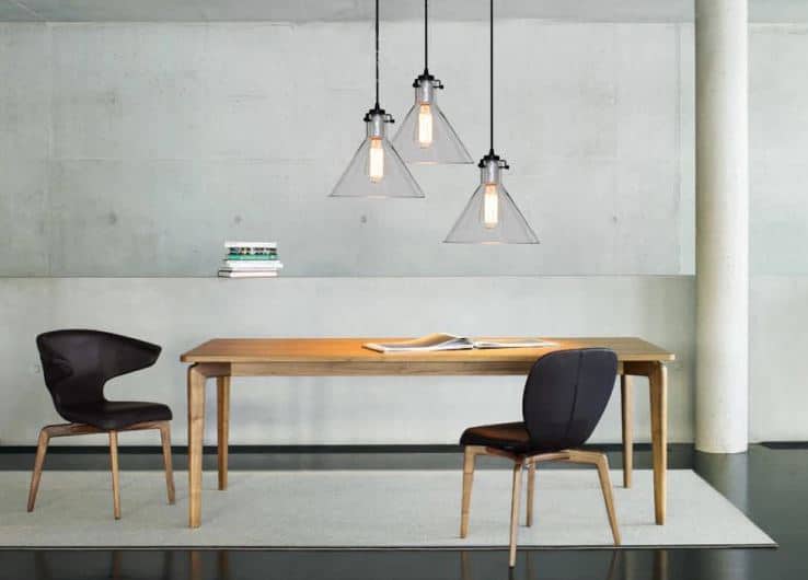 Heidi Transparent Glass Funnel Lamp