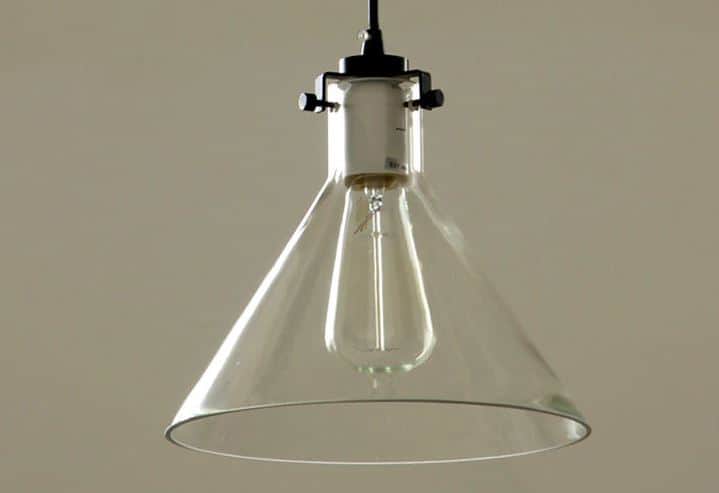 Heidi Transparent Glass Funnel Lamp