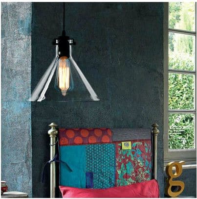 Heidi Transparent Glass Funnel Lamp