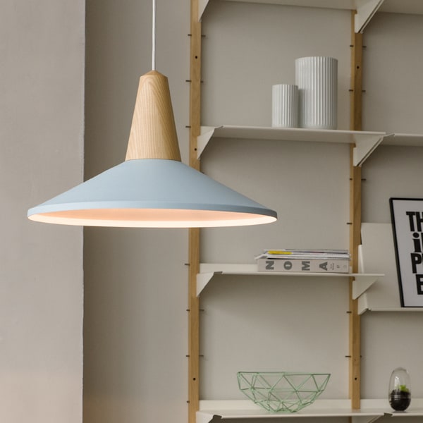 AGNES Solid Wood & Aluminum Ceiling Light