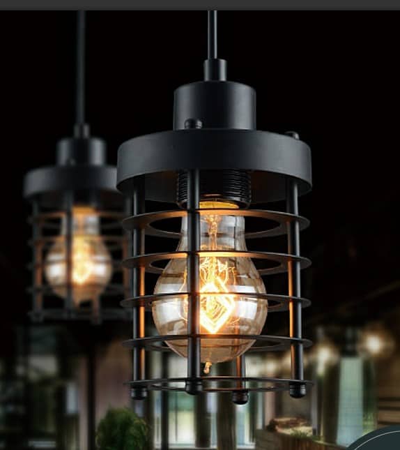 Ainaby Industrial Disk Cage Lamp