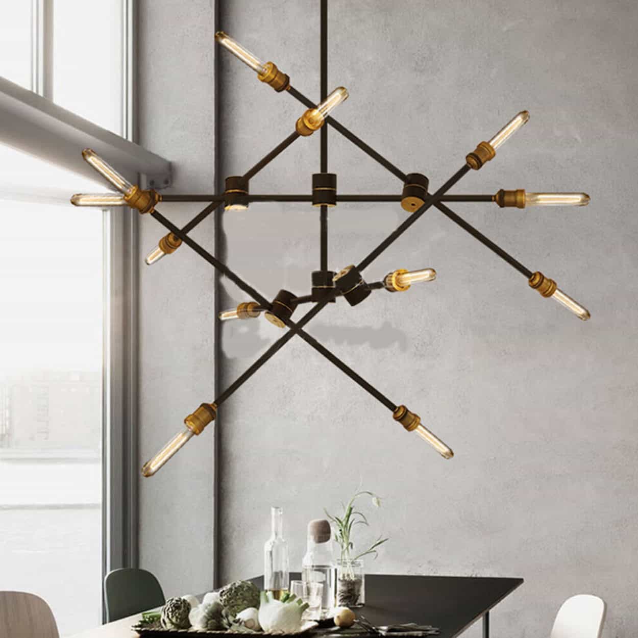 Anders Cross and Sticks Hanging Lamp