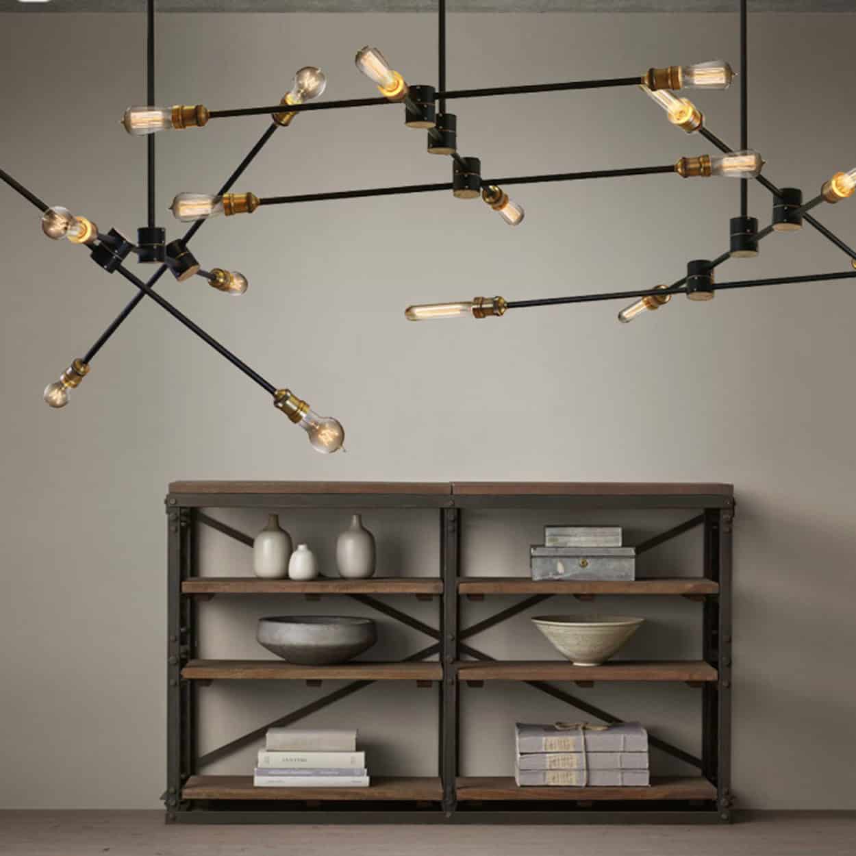 Anders Cross and Sticks Hanging Lamp