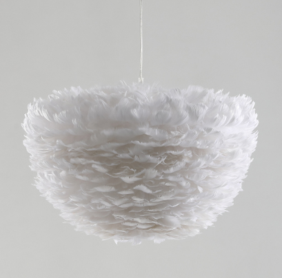 Arne Contemporary Cloud Shaped Featherlite Pendant Light