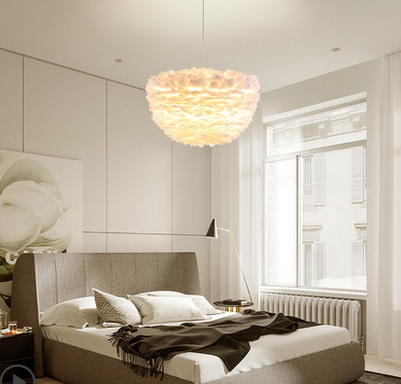 Arne Contemporary Cloud Shaped Featherlite Pendant Light