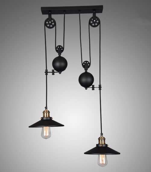 BORGHILD Disk Weighted Hanging Lamp