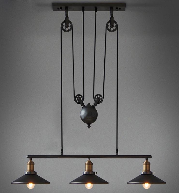 BORGHILD Disk Weighted Hanging Lamp