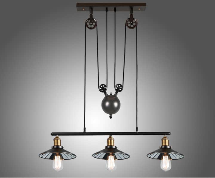 BORGHILD Disk Weighted Hanging Lamp