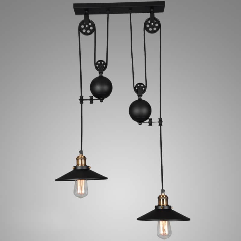BORGHILD Disk Weighted Hanging Lamp