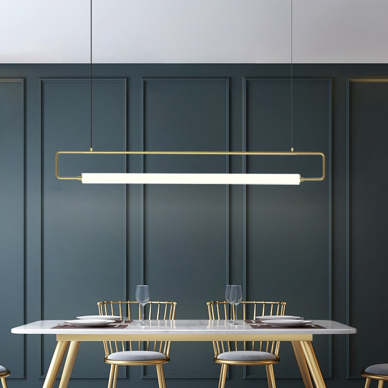 Bar, restaurant, chandelier, black island, kitchen, coffee shop, minimalist decoration, interior lighting, Nordic Chandelier