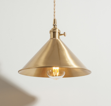 Bente Modern Scandinavian Brass Pendant Lamp