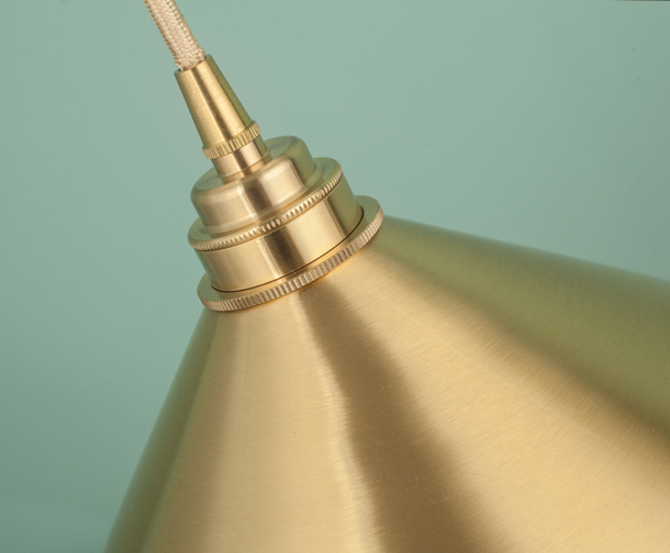Bente Modern Scandinavian Brass Pendant Lamp