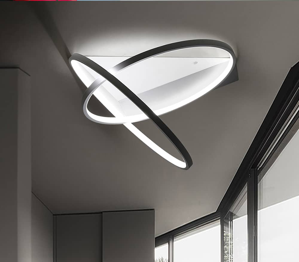 Betina Dual Angel Halo Rings Ceiling Lamp