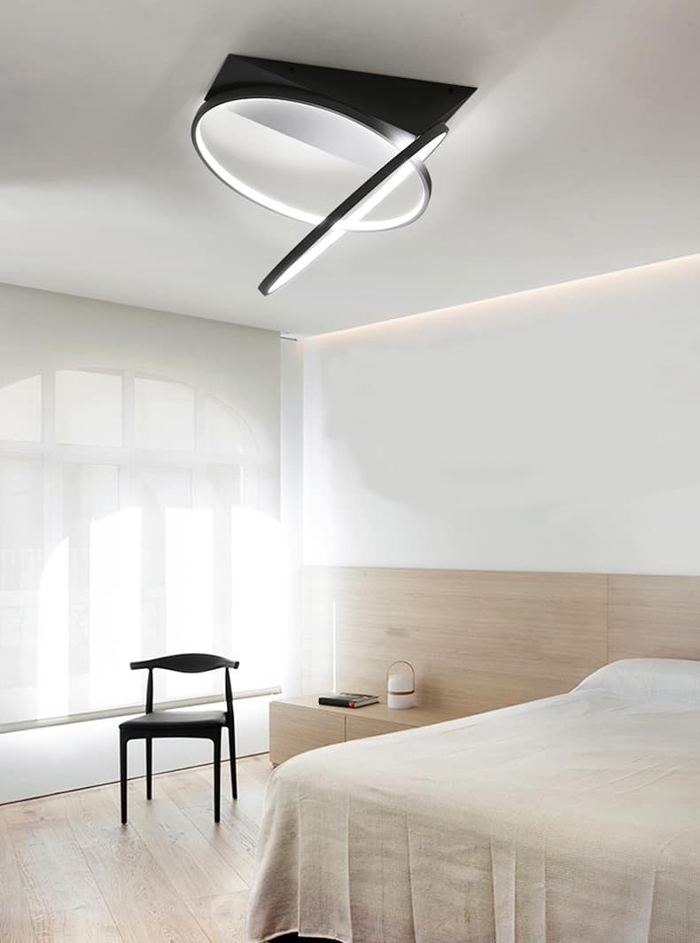 Betina Dual Angel Halo Rings Ceiling Lamp