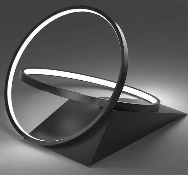 Betina Dual Angel Halo Rings Ceiling Lamp