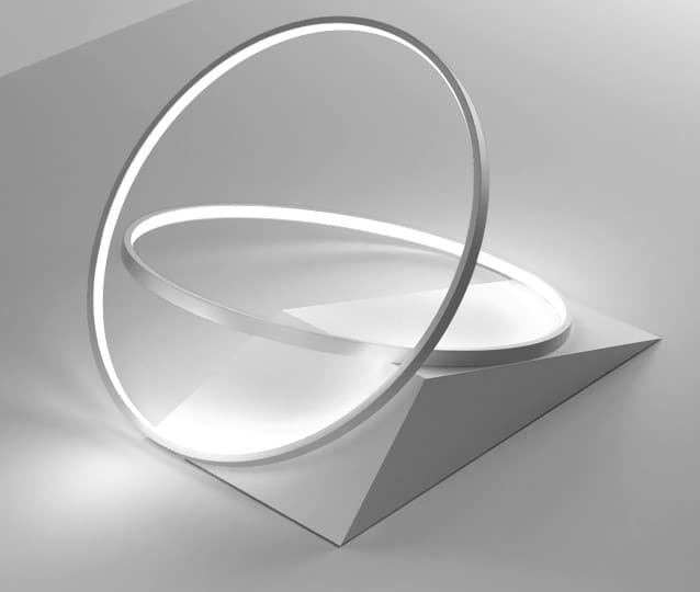 Betina Dual Angel Halo Rings Ceiling Lamp