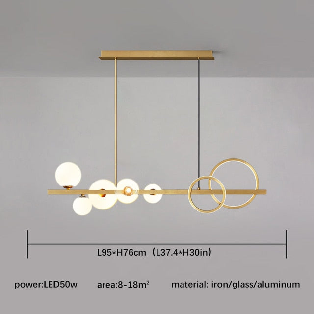 Black Pendant Lights for Home Kitchen Indoor Lighting Light Fixture Living Room Modern LED Hanging Ceiling Pendant Lamp