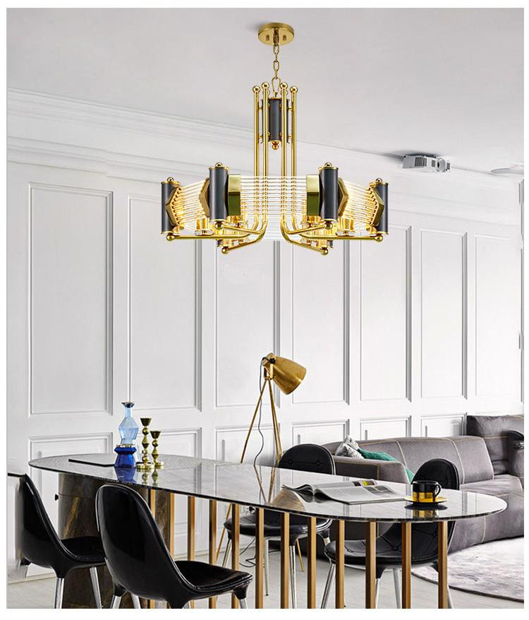 Black Gold Chandelier A508 - Catalogue.com.sg