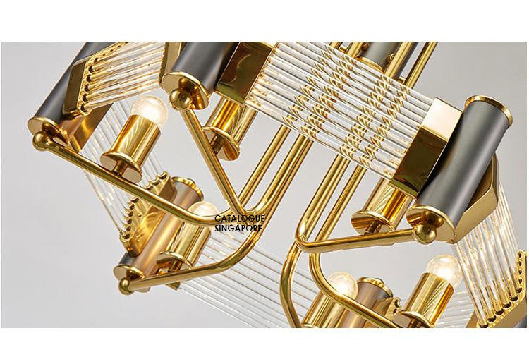 Black Gold Chandelier A508 - Catalogue.com.sg