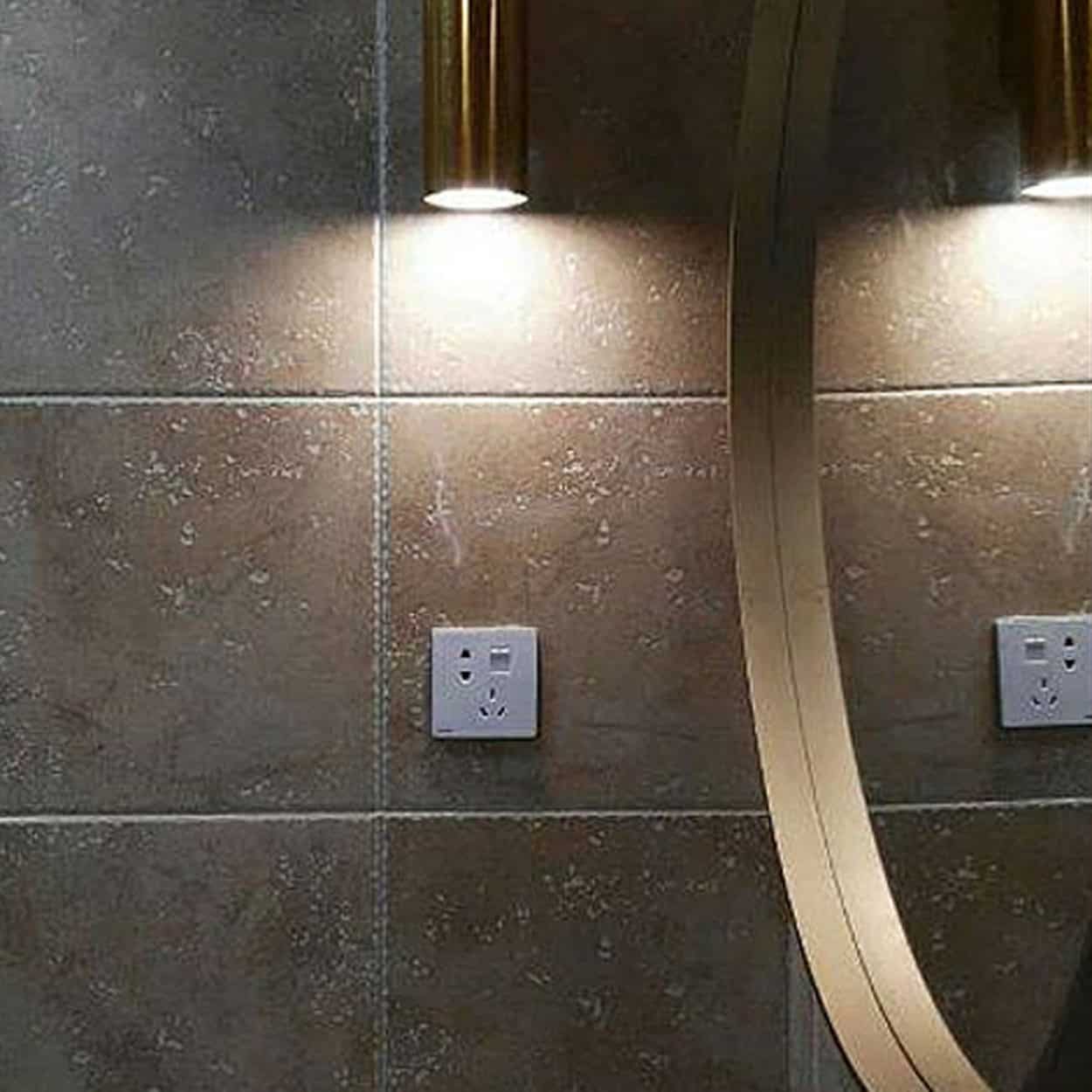 Cabaara Brass Pipe Ceiling Spotlight