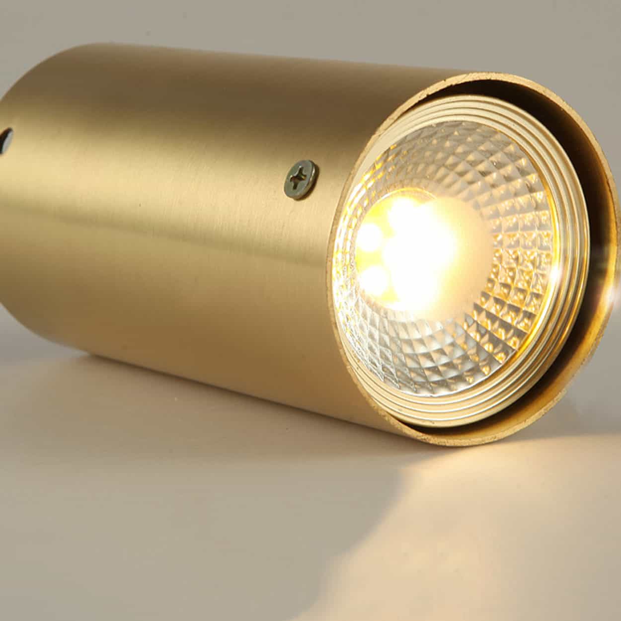 Cabaara Brass Pipe Ceiling Spotlight